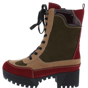 Powerful06s Burgundy Suede Women's Boot
